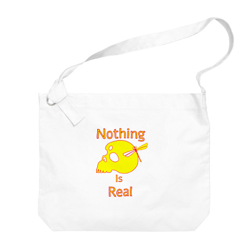 Nothing Is Real.（黄色） ビッグショルダーバッグ