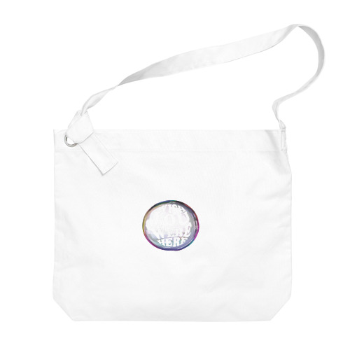 水晶玉のデザイン Big Shoulder Bag