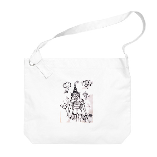 遊園地のピエロ Big Shoulder Bag