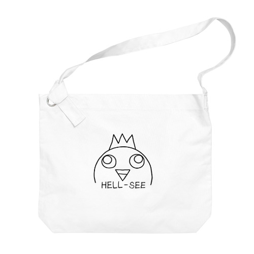 HELL-SEEなロゴ Big Shoulder Bag