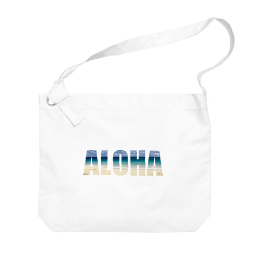 ALOHA × ビーチ＠ハワイ Big Shoulder Bag