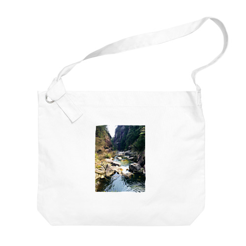 Rivers and waterfalls of nature Big Shoulder Bag