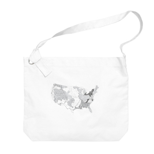 アメリカ合衆国・ネイティブアメリカン地図 Big Shoulder Bag