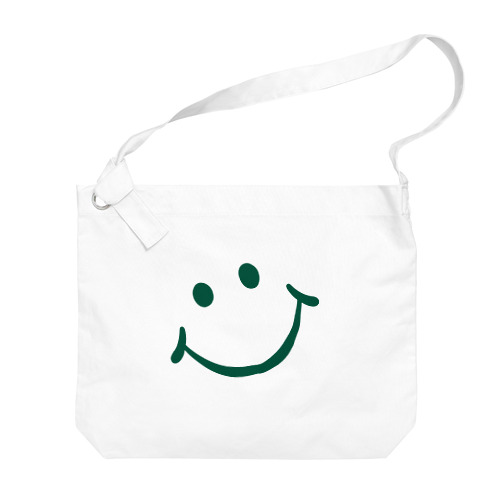 SMILE_GREEN Big Shoulder Bag