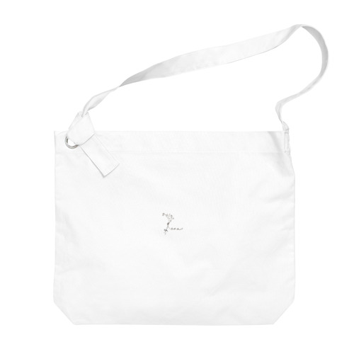 かすみ草 logo Big Shoulder Bag