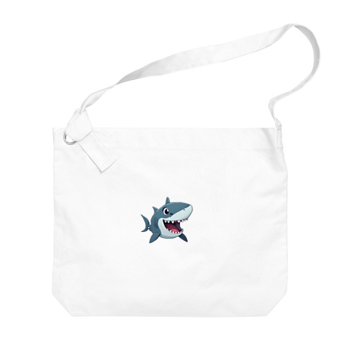 かわいい鮫 Big Shoulder Bag