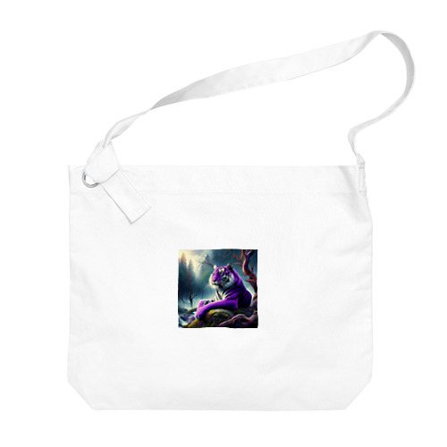  紫色なトラ Big Shoulder Bag