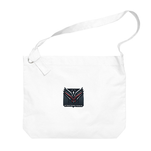 ワシ　軍需産業風のロゴ Big Shoulder Bag
