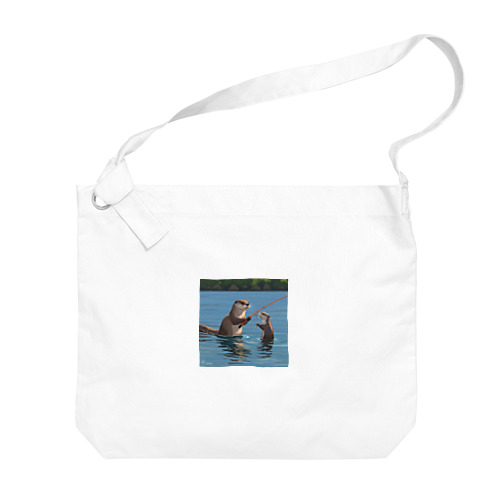 Otterpngで釣り体験 Big Shoulder Bag