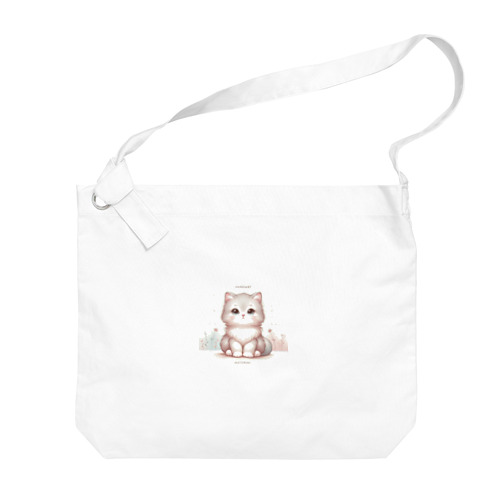 可愛い猫ちゃん Big Shoulder Bag