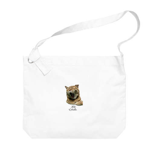 猫ごじら Big Shoulder Bag