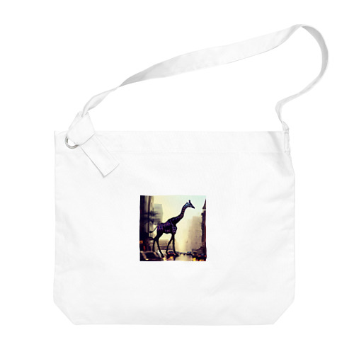 キリンの散歩 Big Shoulder Bag