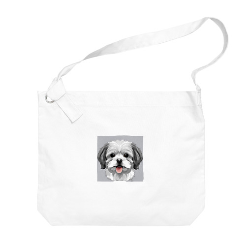 かわいい犬 Big Shoulder Bag