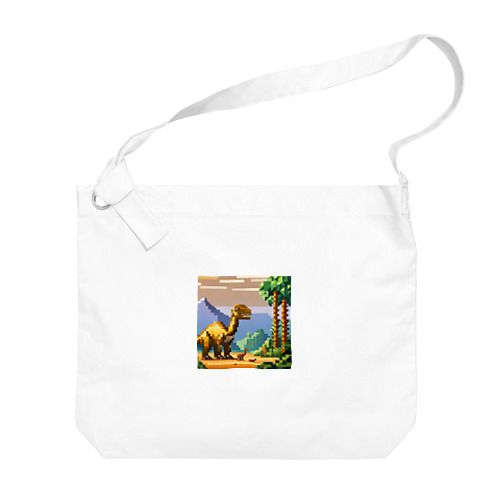 ドット絵マイアサウラ Big Shoulder Bag