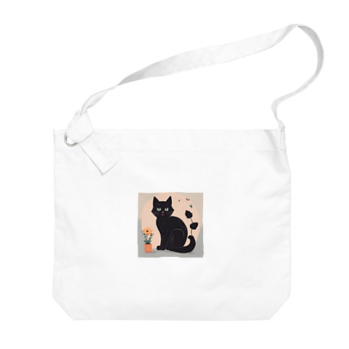 悪だくみ黒猫のグッズ Big Shoulder Bag