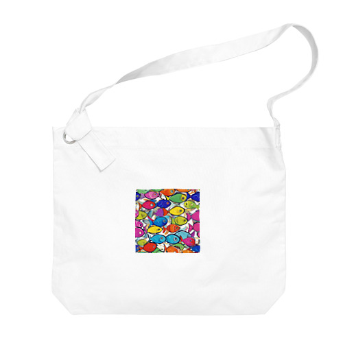 colorful "sakana" Big Shoulder Bag
