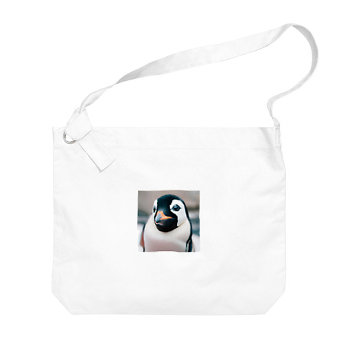 ペンギンくん(・⊝・) Big Shoulder Bag