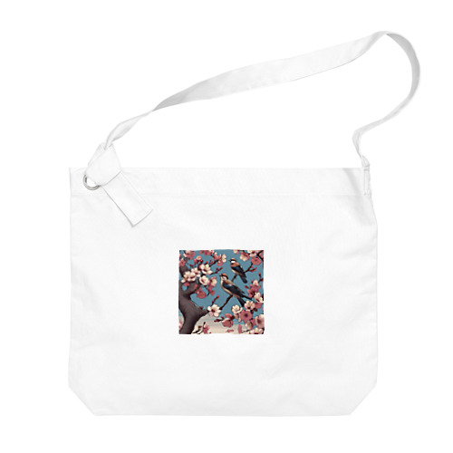 桜と雀（Cherry blossom & sparrow)  01 Big Shoulder Bag