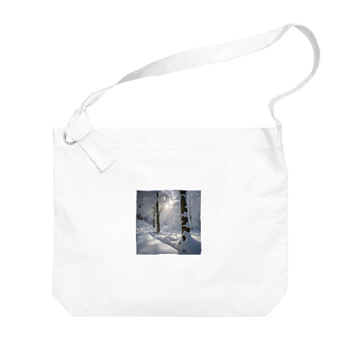 美しい雪景色グッズ Big Shoulder Bag