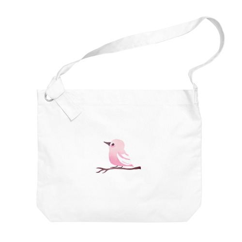 ピンクの小鳥ちゃん Big Shoulder Bag