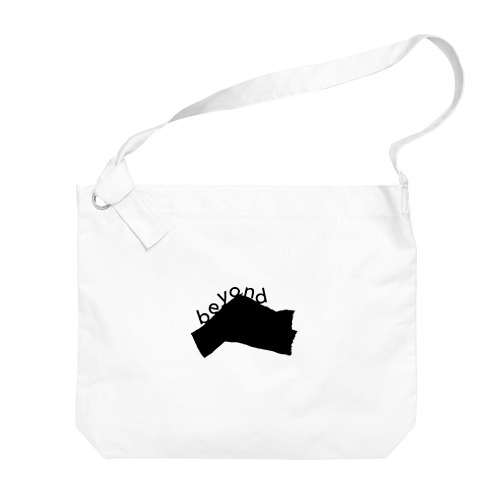 モノクロ／byond ロゴ Big Shoulder Bag