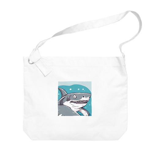 陽気な海の仲間 - サニー・シャークスミルス Big Shoulder Bag