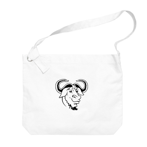 GNU の頭 Big Shoulder Bag