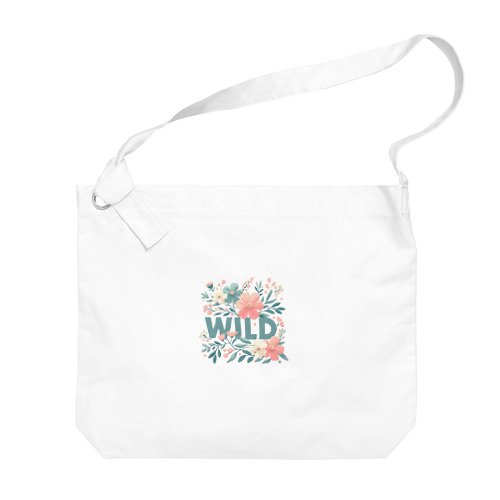 綺麗な花とwildと Big Shoulder Bag