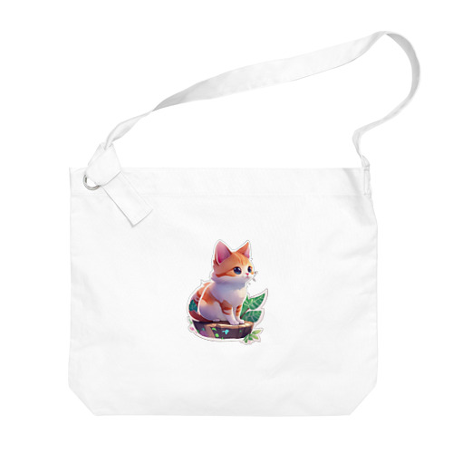 キュートな猫 Big Shoulder Bag