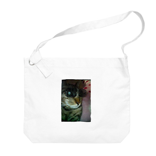 グラサン猫ハッチ Big Shoulder Bag