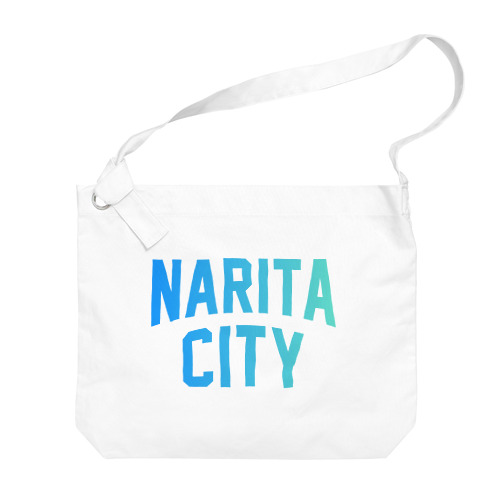 成田市 NARITA CITY ロゴブルー Big Shoulder Bag