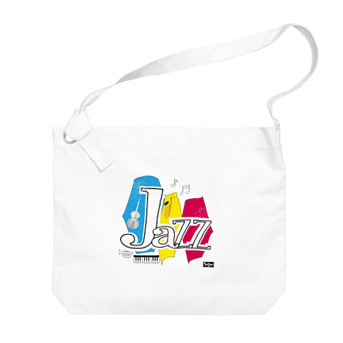 JAZZ ジャズ カラーロゴ デラックス　☆プレゼントに Big Shoulder Bag