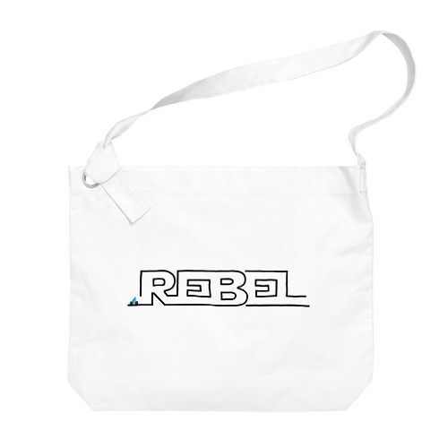 REBEL LINE BLACK Big Shoulder Bag