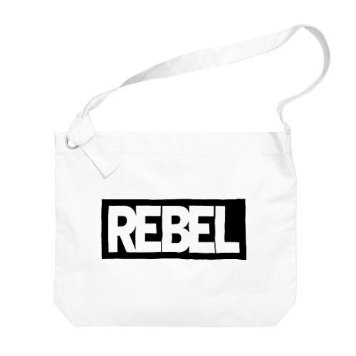 REBEL BLACK Big Shoulder Bag