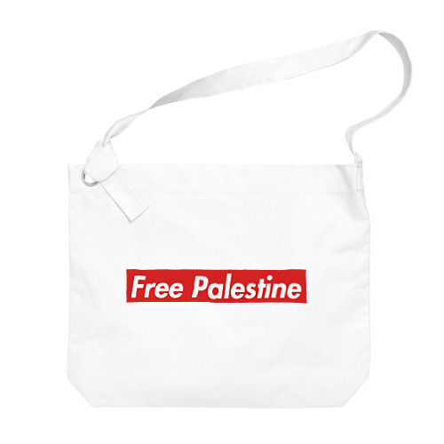 Free Palestine　パレスチナ解放のためのもの ビッグショルダーバッグ