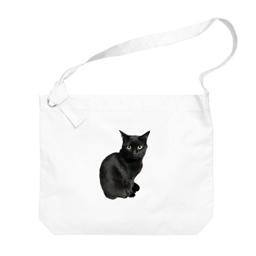 黒猫のクウ Big Shoulder Bag