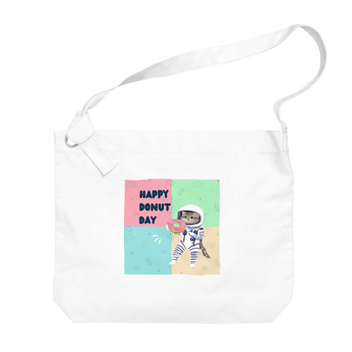 HAPPY DONUT DAY Big Shoulder Bag