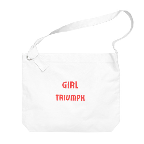 Girl Triumph-女性の勝利や成功を表す言葉 ビッグショルダーバッグ