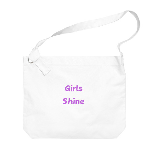 Girls Shine-女性が輝くことを表す言葉 Big Shoulder Bag