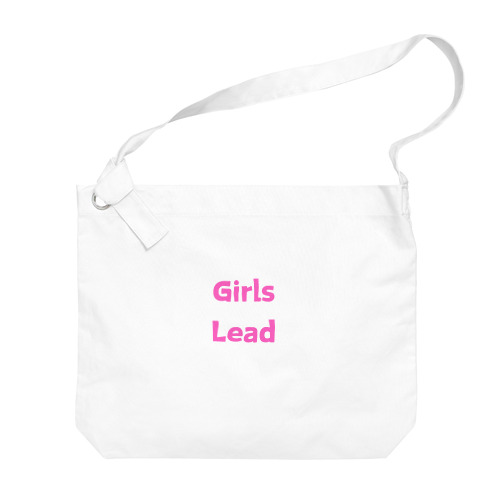 Girls Lead-女性のリーダーシップを後押しする言葉 ビッグショルダーバッグ