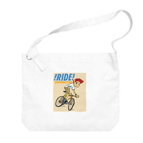 !RIDE! (CARTOON STYLE) Big Shoulder Bag
