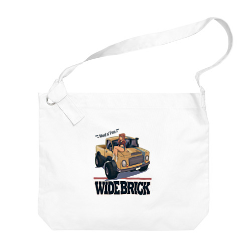 "WIDE BRICK" Big Shoulder Bag