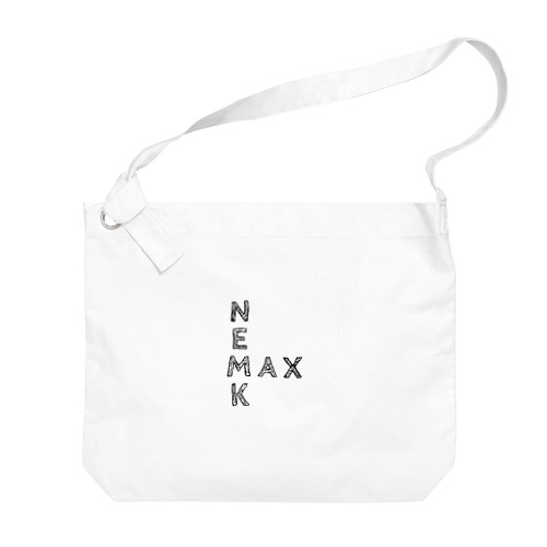 ＮＥＭＫＭＡＸ(黒文字) Big Shoulder Bag