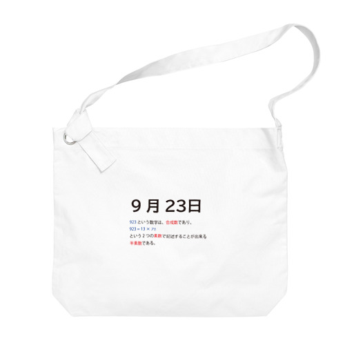 9月23日 Big Shoulder Bag