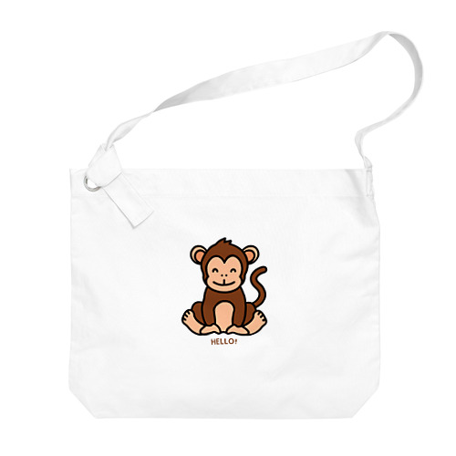 HELLO MONKEY Big Shoulder Bag