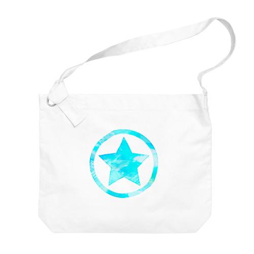 水色の星 Big Shoulder Bag