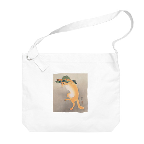 日本画：浮世絵；踊る狐 Big Shoulder Bag