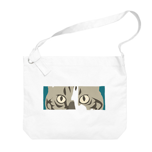 猫の目　碧色 Big Shoulder Bag