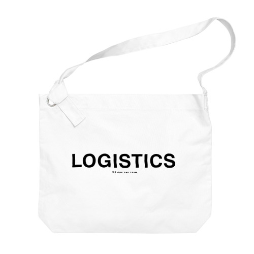 LOGISTICS BLACK LOGO ビッグショルダーバッグ