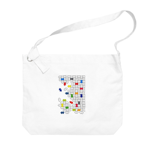 Jigsaw_Puzzle Big Shoulder Bag